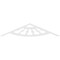 Ekena Millwork Pitch Classic Wagon Wheel Architectural Grade PVC Gable Pediment, 72"W x 15"H x 1"P (5/12) GPP072X015X100CWW - alternate 4